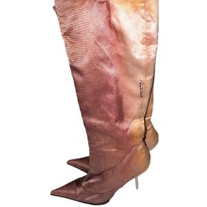 Vintage Roberto Cavalli Knee High Stiletto Boots, size 41